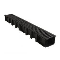 Unidrain AfvoerGoot En Kunststof Rooster 1000mm X 115mm