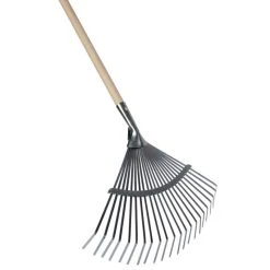 Gazonhark 22 Platte Tanden Verzinkt Met Steel 150cm, Talen Tools