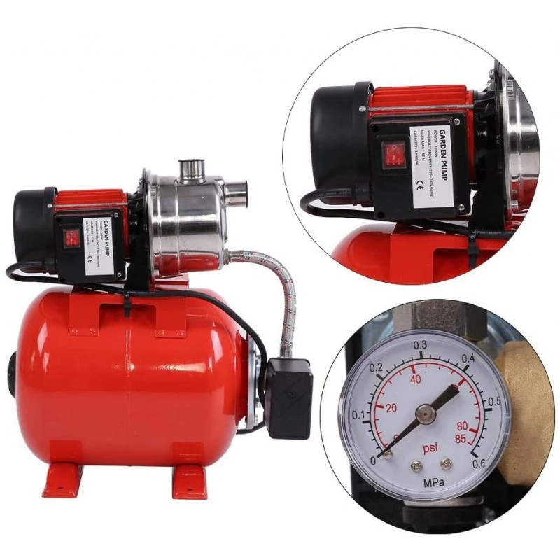 JMC Hydrofoorpomp/ Waterpomp 1200w 1 JMC Hydrofoorpomp/ Waterpomp 1200w