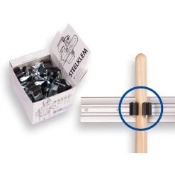 1 X Displaydoos Prax Met Steelklemmen Rond 25 Mm. Inhoud/prijs Per 20