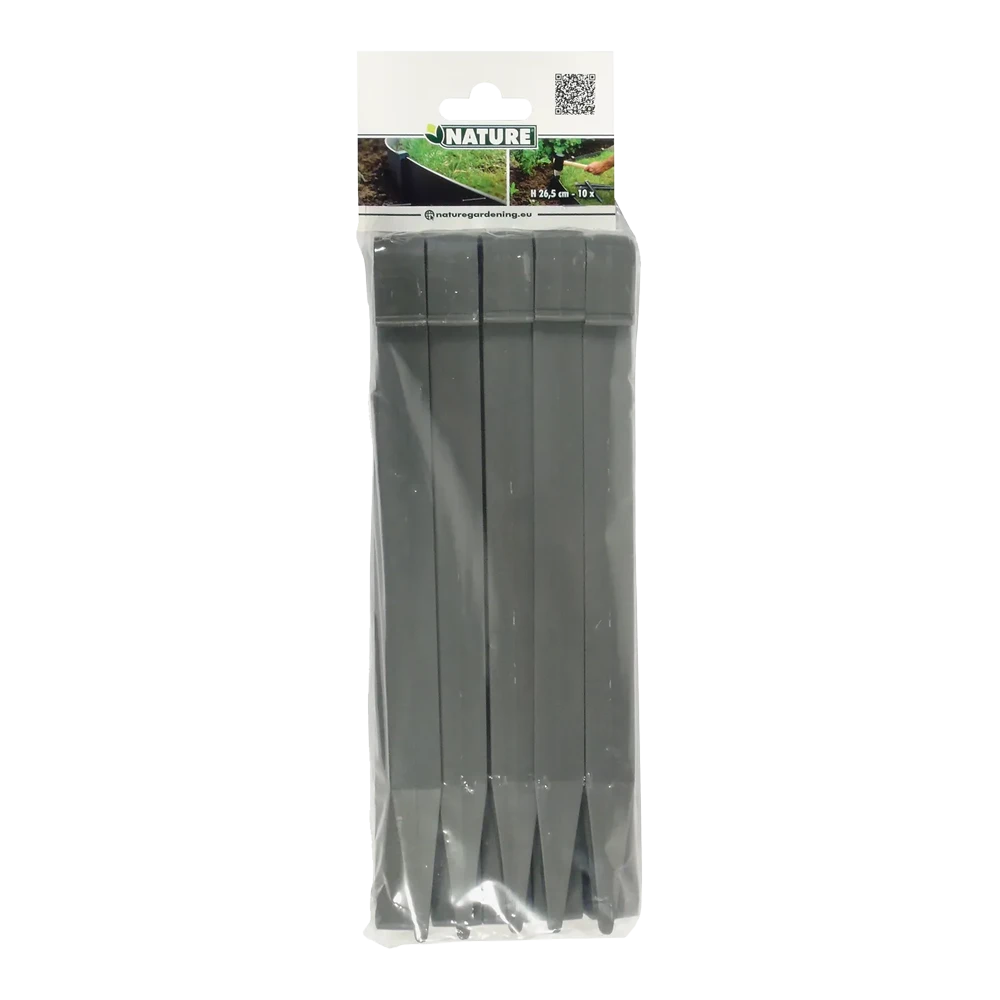 Borderrandpennen 26,7cm - 10 Stuks - Grijs - Nature 2 Borderrandpennen 26,7cm - 10 Stuks - Grijs - Nature - Afbeelding 2