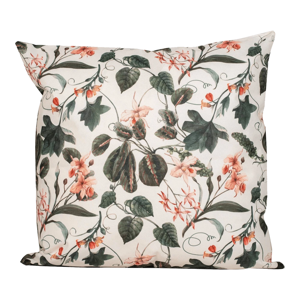 Buitenkussen Roze Bloem 45x45cm - Tuinkussen 1 Buitenkussen Roze Bloem 45x45cm - Tuinkussen