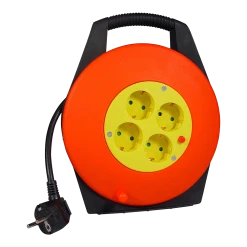 Calex Kabelhaspel Met 4 Stopcontacten - 10m