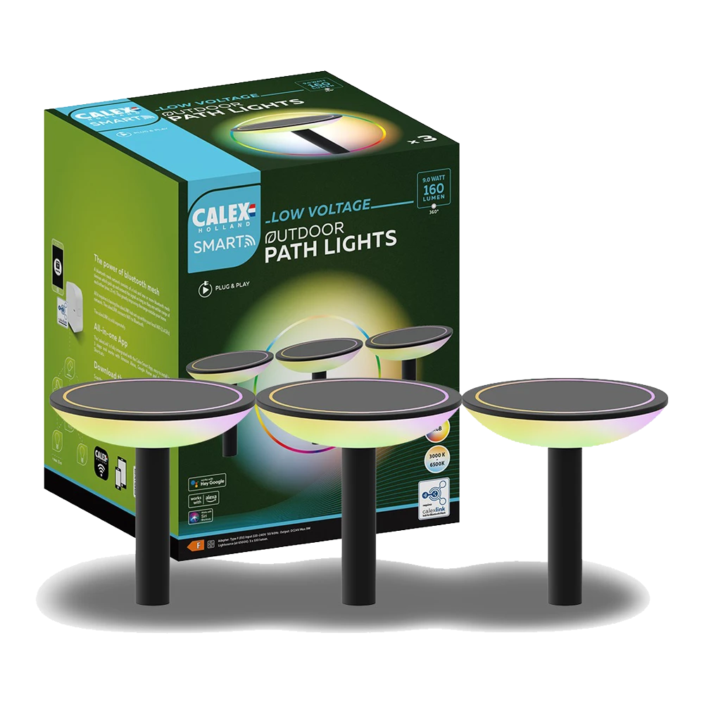 Calex Smart Outdoor Padverlichting/Pathlight - Set Of 3 24V 1 Calex Smart Outdoor Padverlichting/Pathlight - Set Of 3 24V