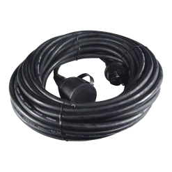 Calex Verlengkabel - Zwart - IP44 - 15m