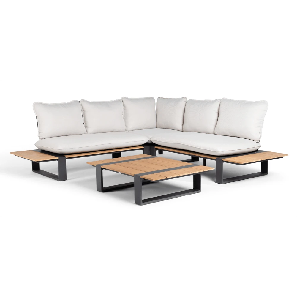 Dawson Teak Loungeset Complete Dove 1 Dawson Teak Loungeset Complete Dove