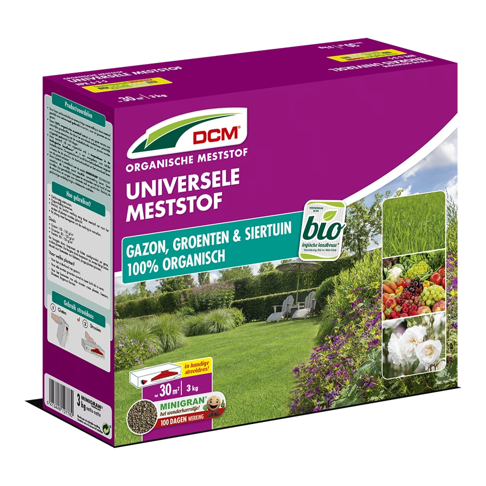 DCM Meststof Universeel - 3kg - Tuinplanten Voeding, Gazonmeststof 1 DCM Meststof Universeel - 3kg - Tuinplanten Voeding, Gazonmeststof