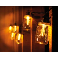 Lumineo Feestverlichting Lichtsnoer Weckpotjes - 950cm - 20 LEDS - Klassiek Warm 6 Lumineo Feestverlichting Lichtsnoer Weckpotjes - 950cm - 20 LEDS - Klassiek Warm -Buiten En Tuinen feestverlichting lichtsnoer weckpotjes 950cm 20 leds klassiek warm netstroom 3 3