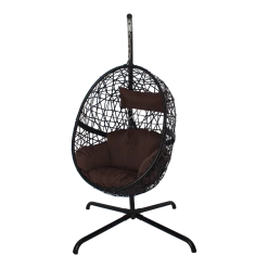 Hangstoel Laos - Zwart/Bruin