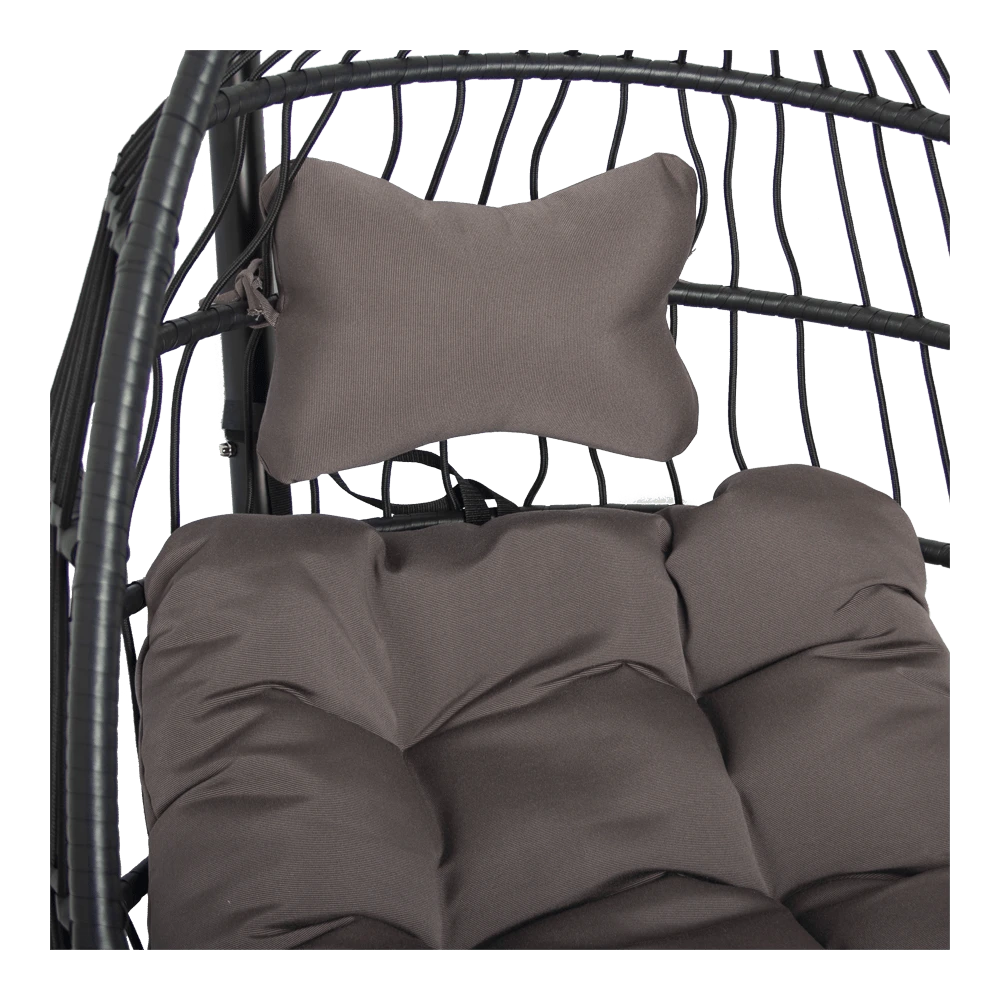 Hangstoel Norway - Inklapbaar - Zwart/Bruin 6 Hangstoel Norway - Inklapbaar - Zwart/Bruin - Afbeelding 6