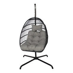 Hangstoel Norway - Inklapbaar - Zwart/Grijs