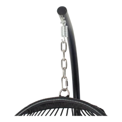 Hangstoel Norway - Inklapbaar - Zwart/Grijs -Buiten En Tuinen hangstoel norway inklapbaar zwart grijs 4