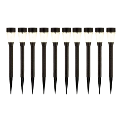 Lumineo LED Solar Tuinlamp - D6 X H32cm - Zwart - 10st. -Buiten En Tuinen led solar tuinlamp d6 x h32cm zwart 10st solar 4