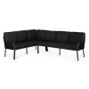 Liv Lounge Dining Set Left Black