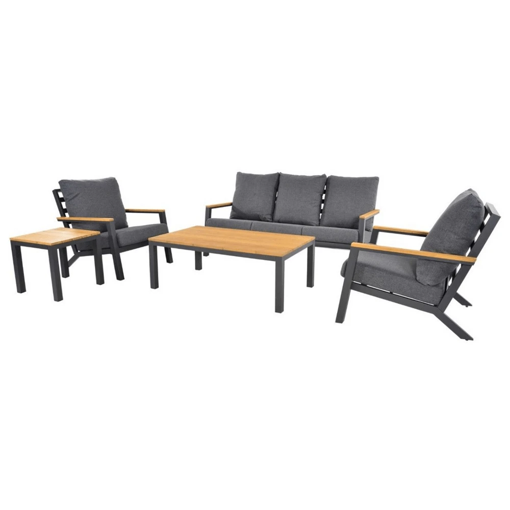 Loungeset Donnan Charcoal 2 Loungeset Donnan Charcoal - Afbeelding 2