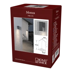 Konstsmide Monza 230V Wandlamp Downspot 13.5cm, GU10 Max 1x 35W -Buiten En Tuinen monza 230v wandlamp downspot 135cm gu10 max 1x 35w netstroom 4