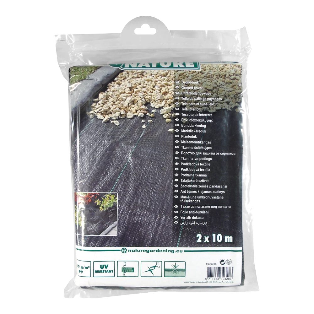 Nature - Gronddoek Zwart 2x10m 4 Nature - Gronddoek Zwart 2x10m - Afbeelding 4