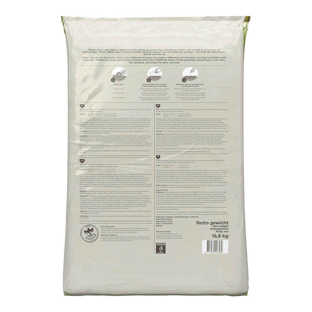 Pokon Gazonmest Met Kalk 16,8kg Voor 250mu00b2 - Gazonmeststof, Gazonkalk 2 Pokon Gazonmest Met Kalk 16,8kg Voor 250mu00b2 - Gazonmeststof, Gazonkalk - Afbeelding 2