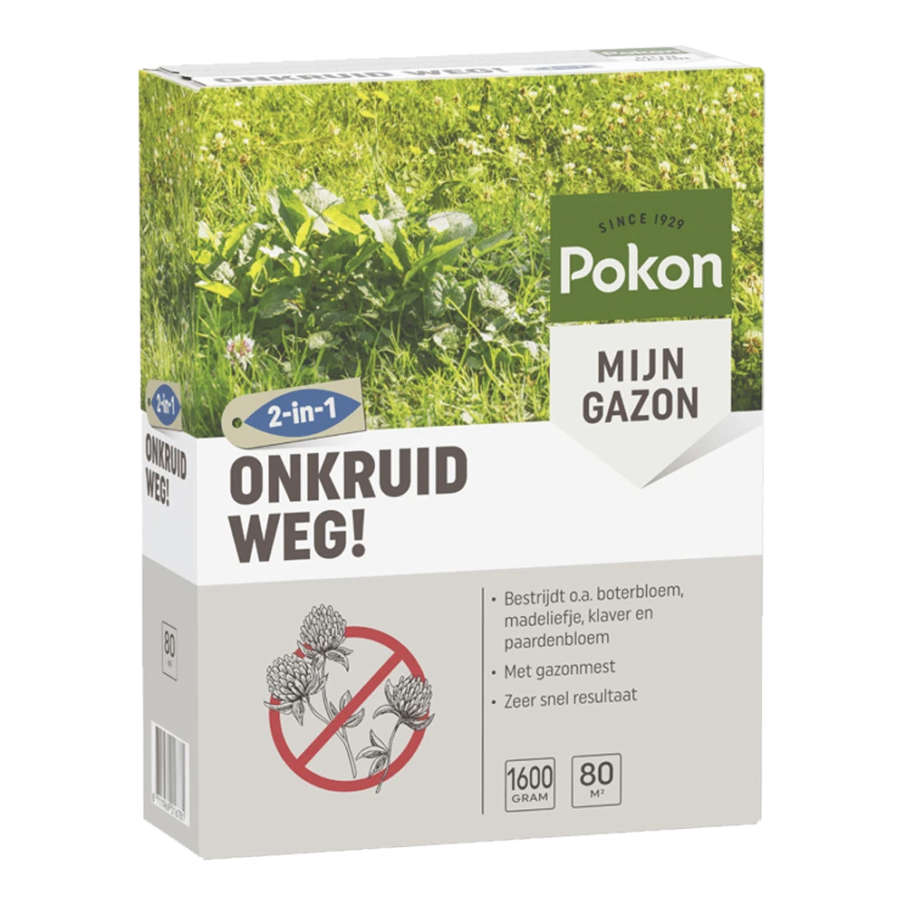 Pokon Onkruid Weg! 1,6kg Voor 80mu00b2 - Onkruid En Aanslag 1 Pokon Onkruid Weg! 1,6kg Voor 80mu00b2 - Onkruid En Aanslag