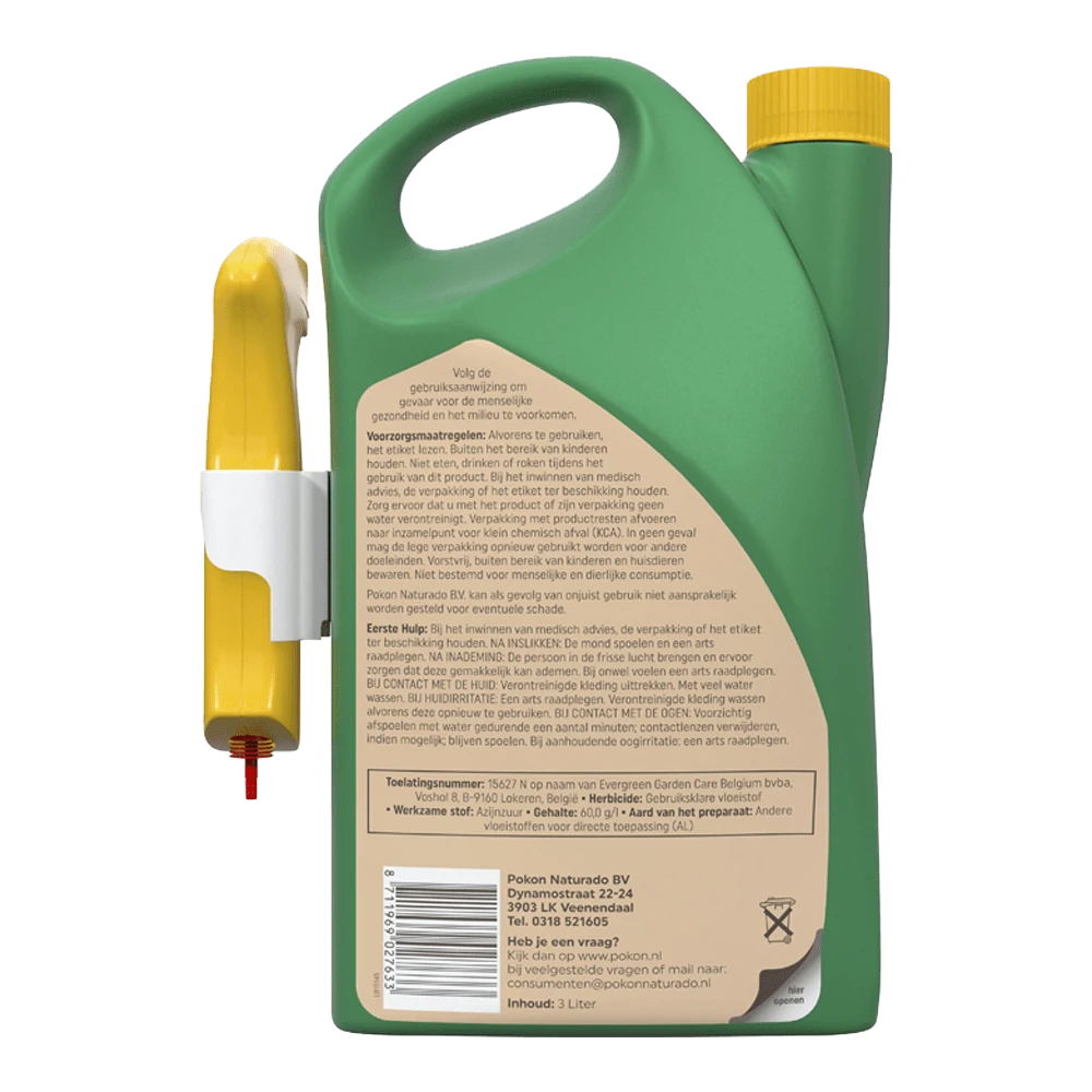 Pokon Tegen Onkruid Spray 3L - Onkruid En Aanslag 2 Pokon Tegen Onkruid Spray 3L - Onkruid En Aanslag - Afbeelding 2