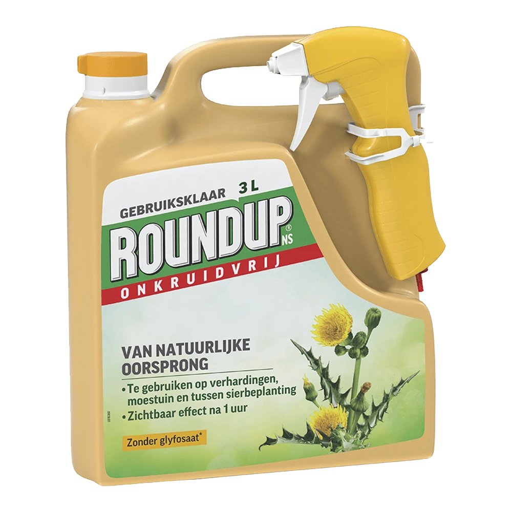 ROUNDUPu00ae NS Natuurlijk Onkruidvrij Onkruidspuit 3L - Onkruid En Aanslag