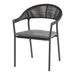 Sienna Dining Stoel - Grijs - Incl. Kussen