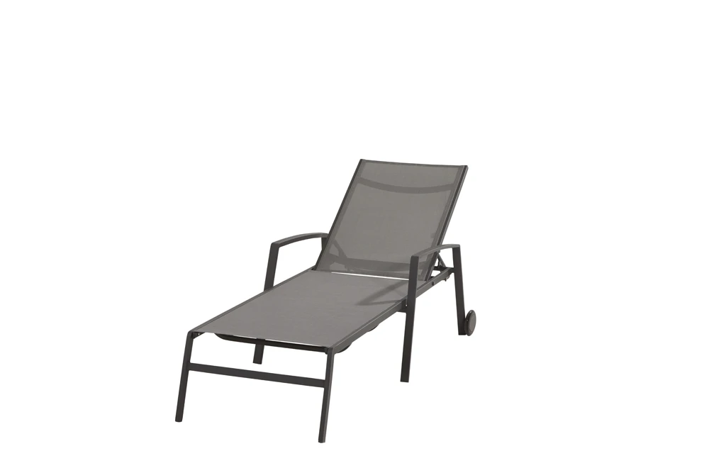 Solana Ligbed - Verrijdbaar - Antraciet 3 Solana Ligbed - Verrijdbaar - Antraciet - Afbeelding 3