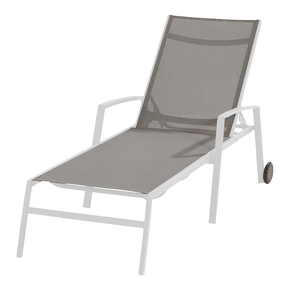 Solana Ligbed - Verrijdbaar - Wit 2 Solana Ligbed - Verrijdbaar - Wit - Afbeelding 2