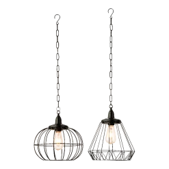 Lumineo Solar Hanglamp - LED - D28.3 X H27cm - Zwart - Assorti -Buiten En Tuinen solar hanglamp led d283 x h27cm zwart assorti solar 3 3