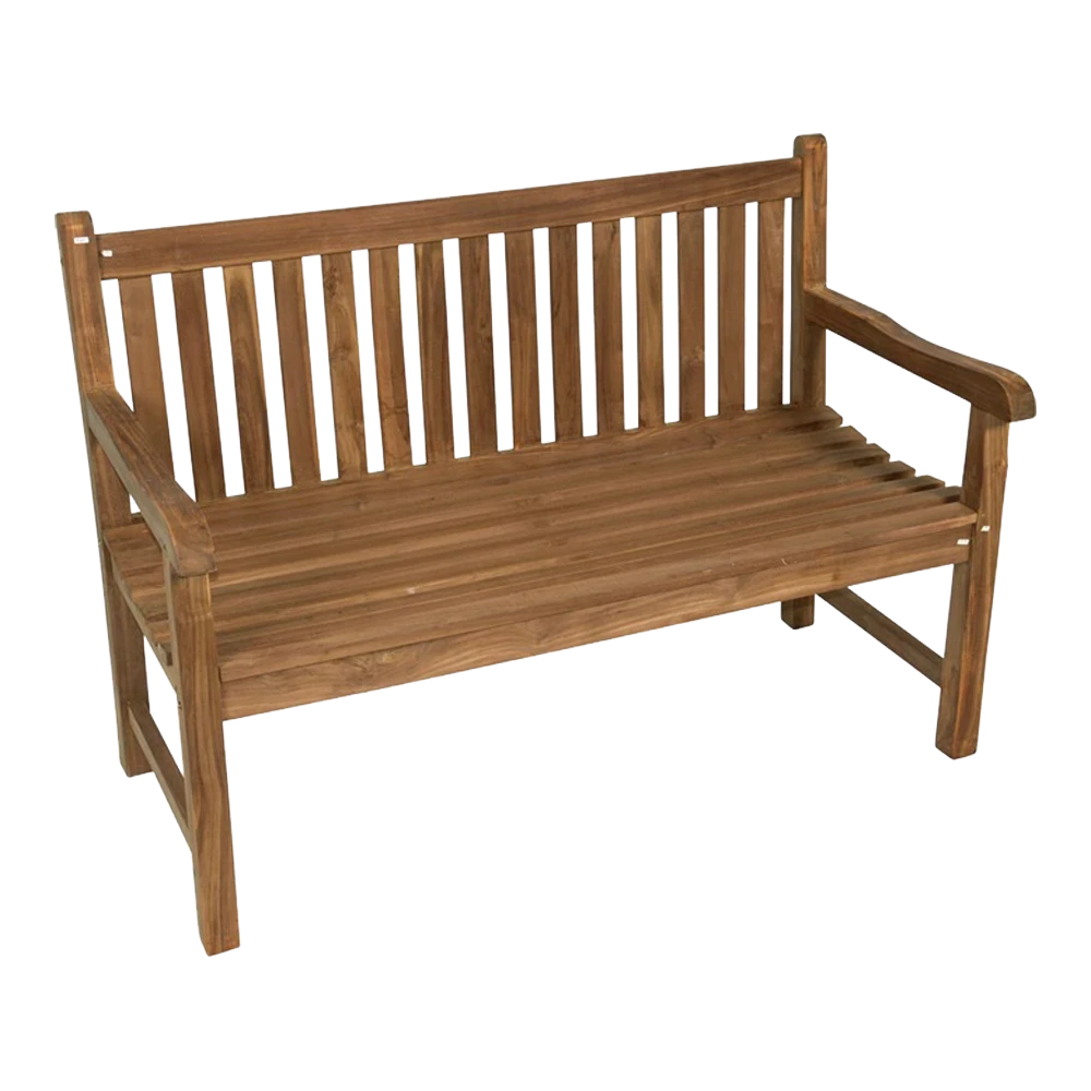 Teak Bank De Luxe - 130cm - Naturel 1 Teak Bank De Luxe - 130cm - Naturel