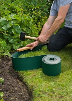 Tuinborderrand PE Groen 3mm - 10x0,15m - Nature -Buiten En Tuinen tuinborderrand pe groen 3mm 10x0 15m nature 4