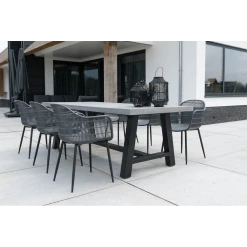 Tuintafel Toro - Betonlook - 250x100cm -Buiten En Tuinen tuintafel toro betonlook 250x100cm 4