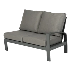 Valencia Lounge 2-zits Links - Charcoal