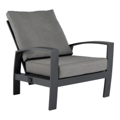 Buiten En Tuinen -Buiten En Tuinen valencia loungestoel charcoal 2 1