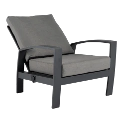 Valencia Loungestoel - Charcoal -Buiten En Tuinen valencia loungestoel charcoal 3 1