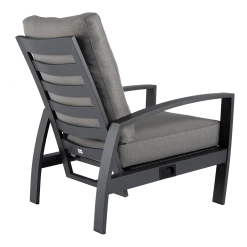 Valencia Loungestoel - Charcoal -Buiten En Tuinen valencia loungestoel charcoal 4 1
