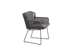 Vitali Dining Stoel - Antraciet - Incl. Kussens -Buiten En Tuinen vitali dining stoel antraciet incl kussens 4 2