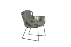 Vitali Dining Stoel - Groen - Incl. Kussens -Buiten En Tuinen vitali dining stoel groen incl kussens 4 2