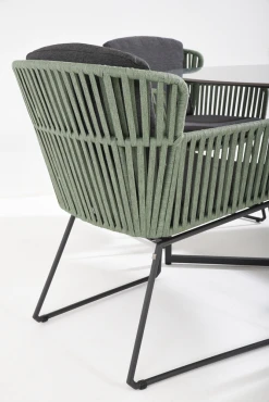 Vitali Dining Stoel - Groen - Incl. Kussens -Buiten En Tuinen vitali dining stoel groen incl kussens 5 2